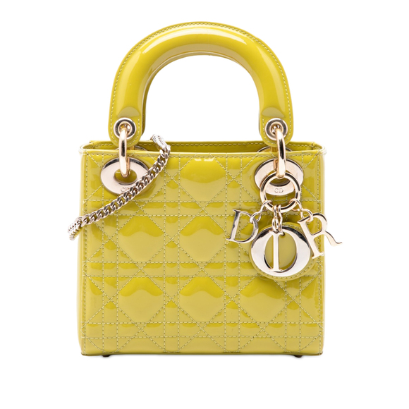 Dior Handbags - Pre-Loved Dior Mini Patent Cannage Lady Dior